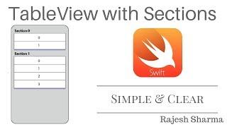 How to create uitableview with multiple sections in iOS Swift