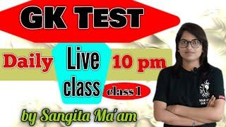 GK/GS  Test PART-2|Daily Live Test 10 PM Imp For Exams