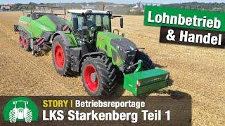 LKS Starkenberg Teil 1 - Landmaschinenhandel & Lohnunternehmen | Getreideernte | Maisernte | Fendt