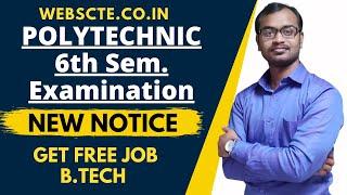 webscte.co.in new notice  6th semester diploma students in Engineering & Technology/Architecture