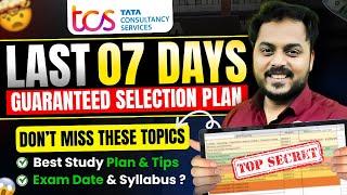 Last 7 days plan !! Don't Miss these topics