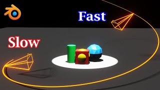 Move Your Camera In Variable Speed | Follow Path Constraint | Slow Down & Speed Up | Blender