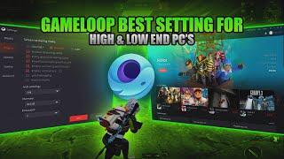Gameloop Lag Fix 2024 | Best Settings for Gameloop Low & High Pc  | New Event FPS Drop Fix 