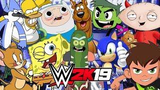 CARTOON ROYAL RUMBLE | WWE 2K19 Gameplay