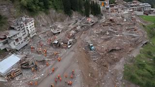 Catastrophic landslide in the Arhavi district of Artvin province, Turkey! Rescue operations continue