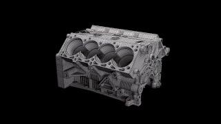 Hard Surface Modeling - Blender - F40 Engine - UV Time!