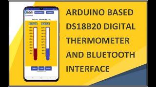 DS18B20 digital thermometer with Bluetooth interface