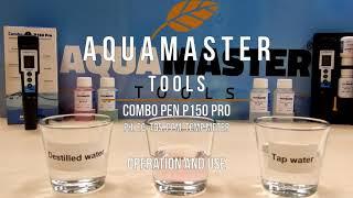 Aqua master tools P150 Pro pH EC meter Operation and use