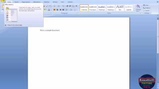 Converting A Word Document to PDF Format (Office 2007)