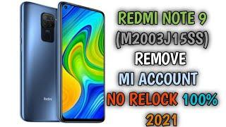 Redmi Note 9 (M2003J15SS) MI Account Unlock (No Relock) with UMT V3.9 Full tutorial 2021