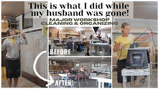 Work Shop Organization ~ Major Shop Clean Up ~ Clean with Me ~ Woodshop Cleaning and Organizing