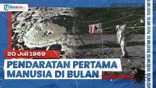 Pertama Dalam Sejarah, Manusia Berjalan di Atas Bulan, Neil Armstrong Mendarat dengan Apollo 11