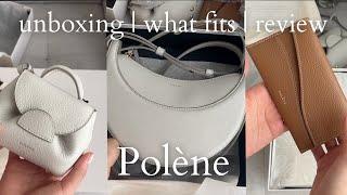 Polène Numero Dix & Numero Un Micro handbags + wallet | unboxing, what fits, impressions + review!