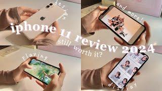 iPhone 11 aesthetic review (simple)  still worth it in 2024?