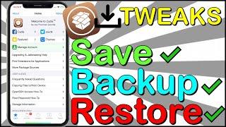 Save Cydia Tweaks  Backup Jailbreak  Restore Cydia tweaks  ANY iOS