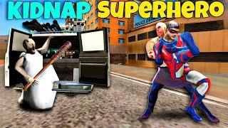 Superhero Kidnapping By Mr Meat & Granny In Vice Town || Rope Hero Vice Town