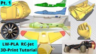 LW-PLA RC-Jet 3D-Print Tutorial | Printer Setup