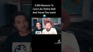 3 BIG Reasons To Learn An Online Skill And Travel The world  (vagabrothers) #shorts