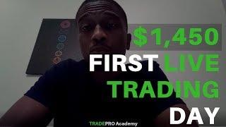 $1,450 day trading profit live on first day - Apollo's success story and TRADEPRO Academy review