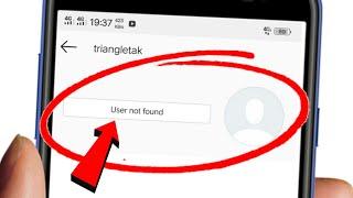 How To Fix Instagram User Not Found