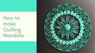 How to make a Quilling Mandala/Mandala Tutorial/Black Mandala/Simple Craft/ Mandalas Quilling