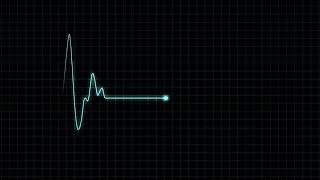 HEART beat line overlay FREE black screen video footage + sound effect