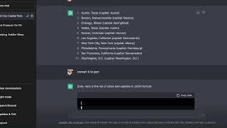 Convert JSON to CSV with ChatGPT