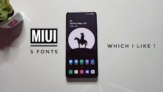 Subscribers Request | 5 Best MIUI Fonts Which I Like !