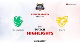 Team Falcons PH vs ONIC PH HIGHLIGHTS MPL PH S15 | ONIC VS FLPH ESPORTSTV