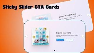 Sticky Slider CTA Cards with Scroll-Driven Animations Using Only HTML and CSS | Step-by-Step