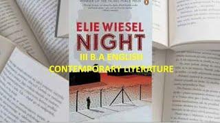 NIGHT NOVEL || SUMMARY || III B.A ENGLISH || CONTEMPORARY LITERATURE