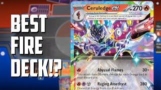 Is Ceruledge ex already the BEST FIRE DECK? Can ONE-HIT KO ANYTHING! Pokemon TCG Deck List + Matches