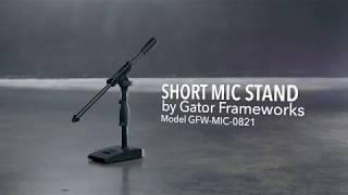 Gator Frameworks GFW-MIC-0821 Short Mic Stand