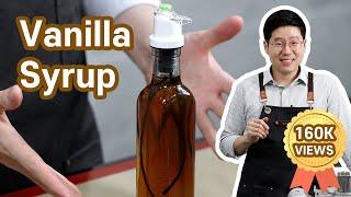 Amazing homemade Vanilla Syrup | Much better than store-bought syrup