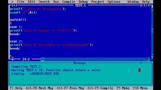 HOW TO USE TEXTCOLOR, GOTOXY, DELAY & CLRSCR  IN C LANGUAGE  USING  TURBO C