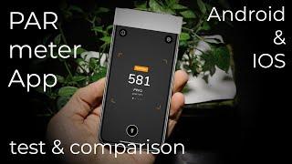 Par APP test and comparison | measure PPFD with a phone App accurately