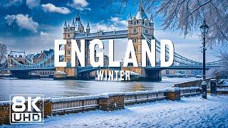 England 8K ️ Cozy Streets, Snowy Landscapes and Timeless Charm