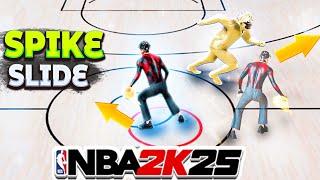 *NEW* “SPIKE SLIDE” meta DRIBBLE MOVE is DOMINATING NBA 2K25! Insane!