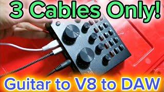 3 Cable Guitar Recording / V8 Sound Card to DAW PC / Computer / Laptop Quick Guide (Tagalog)