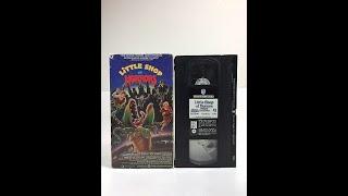 Closing of Little Shop of Horrors 1987 (1988 Re-print) VHS