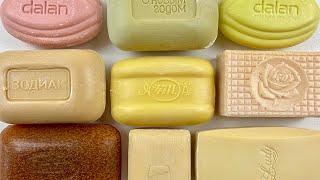 Cutting vintage soap. Carving retro soap. / ASMR Soap.