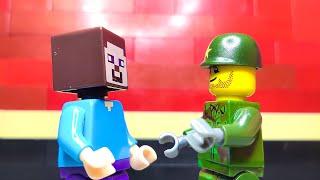 LEGO Steve VS Soldier / The strongest will win