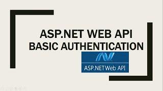 27- ASP.NET Web API Basic Authentication (Hindi/Urdu)