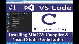 Installing MinGW compiler and visual studio code