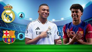 Magia su Punizione di Mbappé! Real Madrid vs Barcellona 4-3 - Highlights 2024