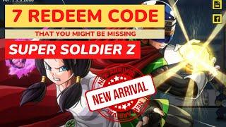 7 REDEEM CODE THAT YOU MIGHT BE MISSING | SUPER SOLDIER Z