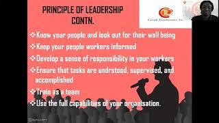 FACTORS, PRINCIPLES AND ATTRIBUTE OF LEADERSHIP