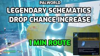 Palworld: Drop Chance Increase - Legendary Schematics | 1 Minute Oil Rig Route | Sakurajima Update