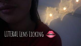 Asmr- This Visual Trigger Will Keep You Tingling For Days  (Lens Licking)