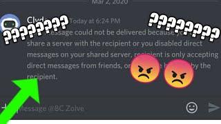 your message could not be delivered because you don't share a server with the recipient...[Discord]